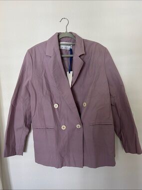 Women’s Double-Breasted Lilac Blazer